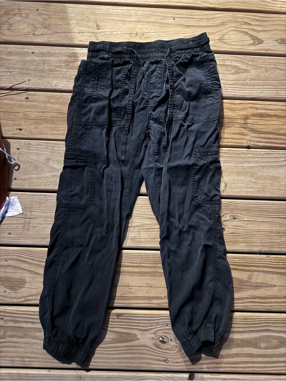 American Eagle Outfitters Black Cargo Jogger Pants